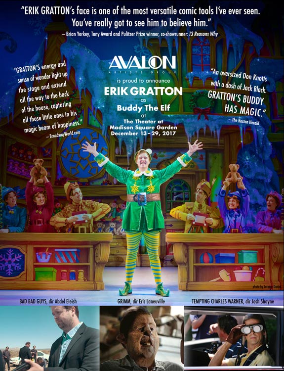 <h3>Erik Gratton in Elf: The Musical</h3>
