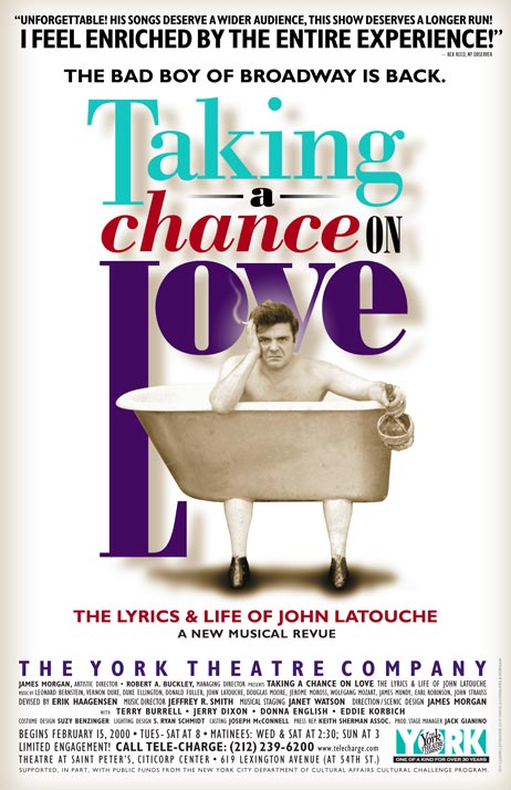<h3>Taking A Chance on Love, World Premiere, York Theatre</h3>