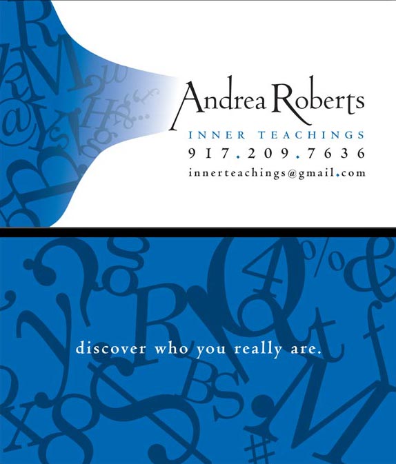 <h3>Andrea Roberts, Business Cards</h3>