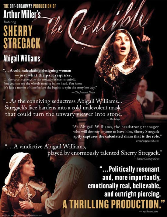 <h3>Sherry Stregack in The Crucible</h3>